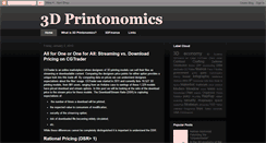 Desktop Screenshot of 3dprintonomics.com