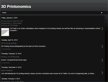 Tablet Screenshot of 3dprintonomics.com